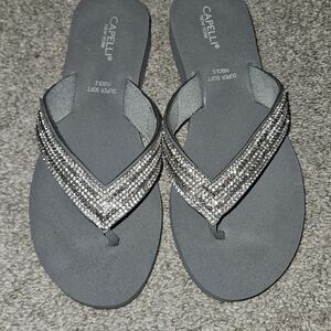Capelli of New York Silver Embellished Sandals